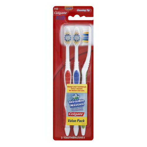 Colgate Extra Clean Full Head ToothBrush, Soft, 3 ea